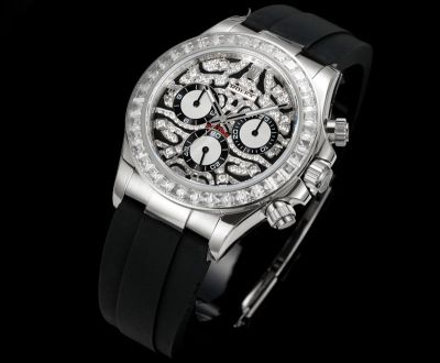 N+ Factory Rolex Daytona 155g 40mm*12.2mm 7750/4310/4131 Movement Black Dial With Diamond Watch